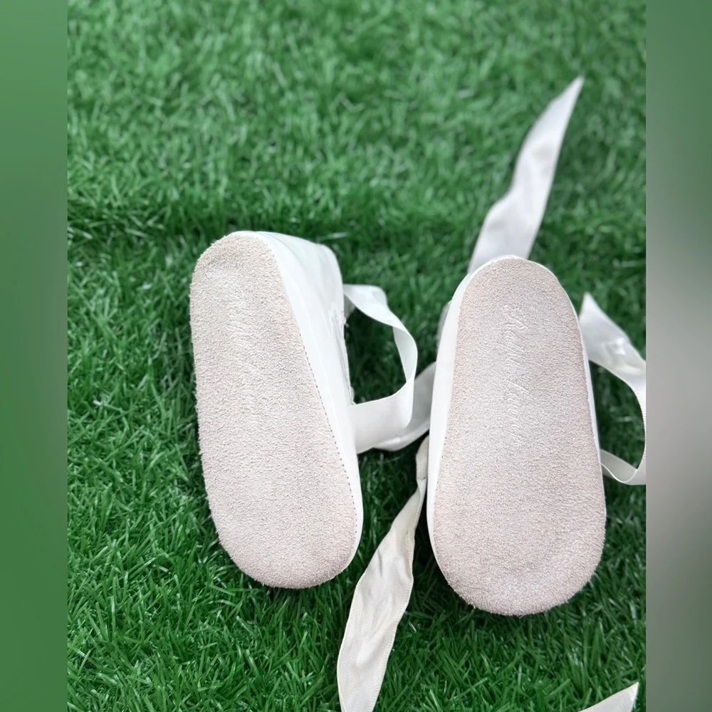 White‎ Kids Shoes with Ribbon by Ralph Lauren